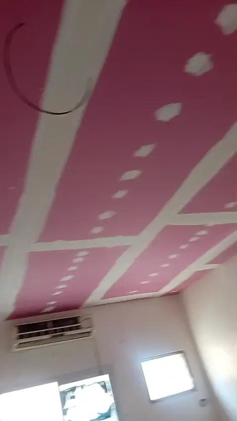 فيديو تركيب سقف جبس بورد ومعالجة الفواصل