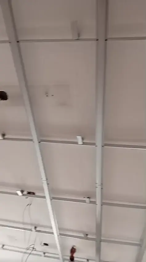 فيديو شبكة سقف جبس بورد المعدنية قبل تركيب الألواح